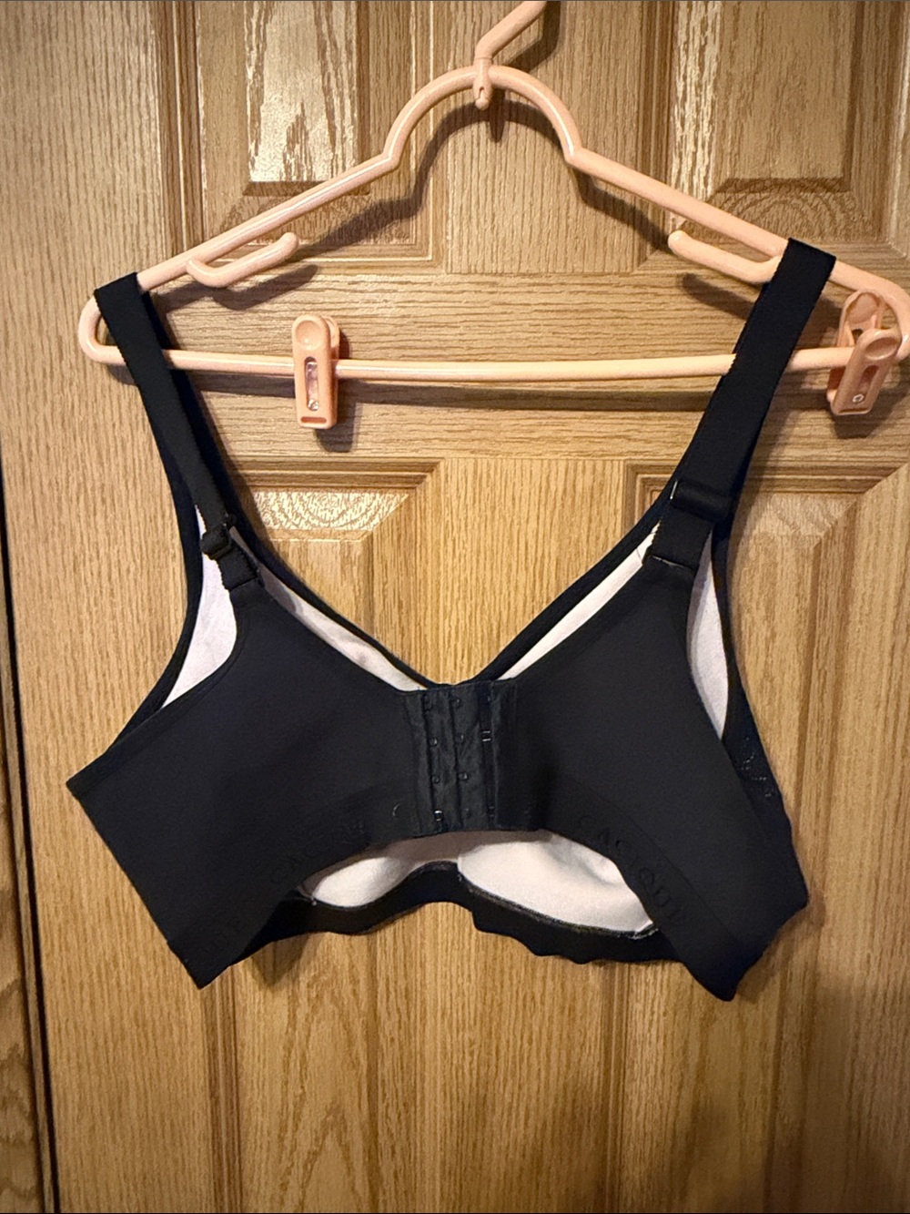 Cacique Navy Lace Wireless Bra with Bow Accent - Picture 3 of 3